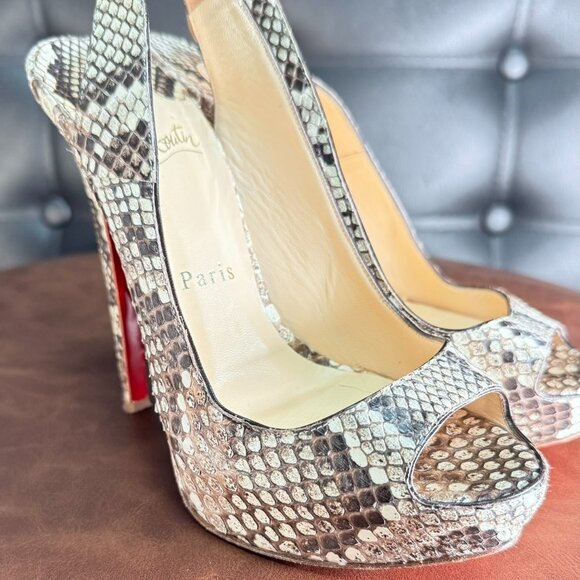 Python sandals Christian Louboutin - Picture 12 of 13